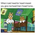 head for head?