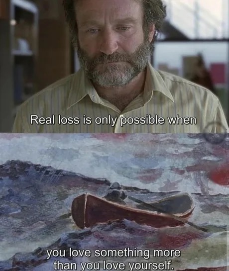 Real loss, real love - meme