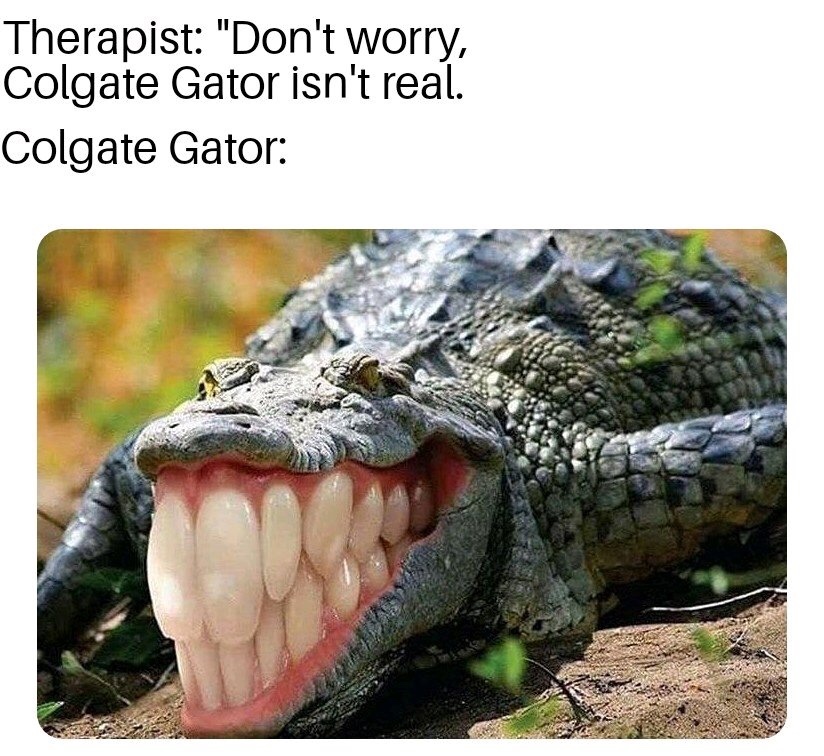 sleep paralysis gator - meme