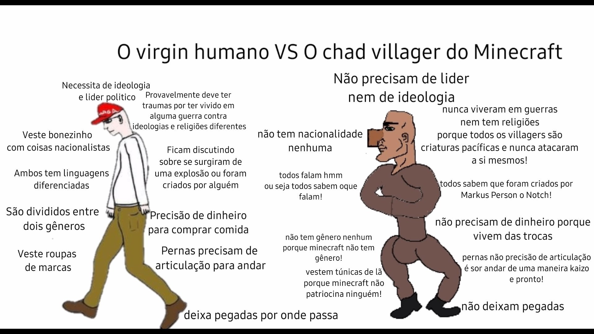 Minecraft supera até os limites humanos - meme