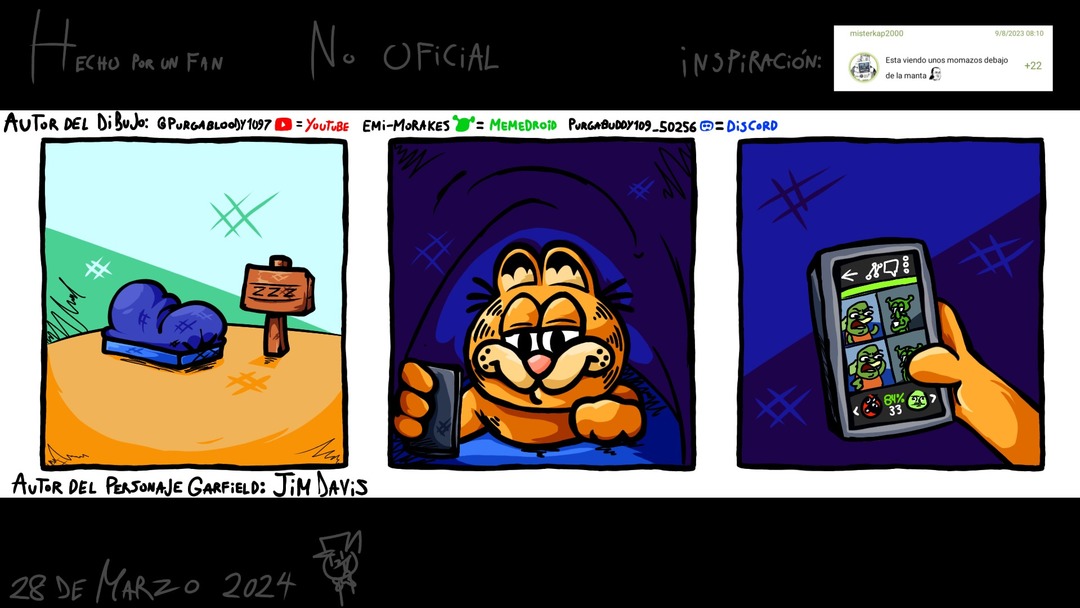 Garfield Con Tiempo Libre - Purgábloody109/Emi-Morakes - meme