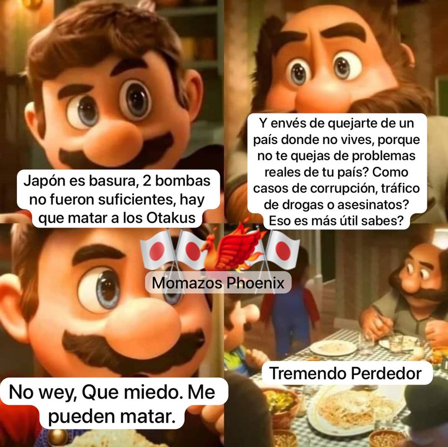Enserio, me caen mal esas personas que se dedican a tirarle basura a Japón (y eso debe ser gracioso?) pero cuando en su país pasa algo horrible por los narcos hacen la vista gorda o hacer memes llamándolo “Momento Latam” (Ojo, no todos)