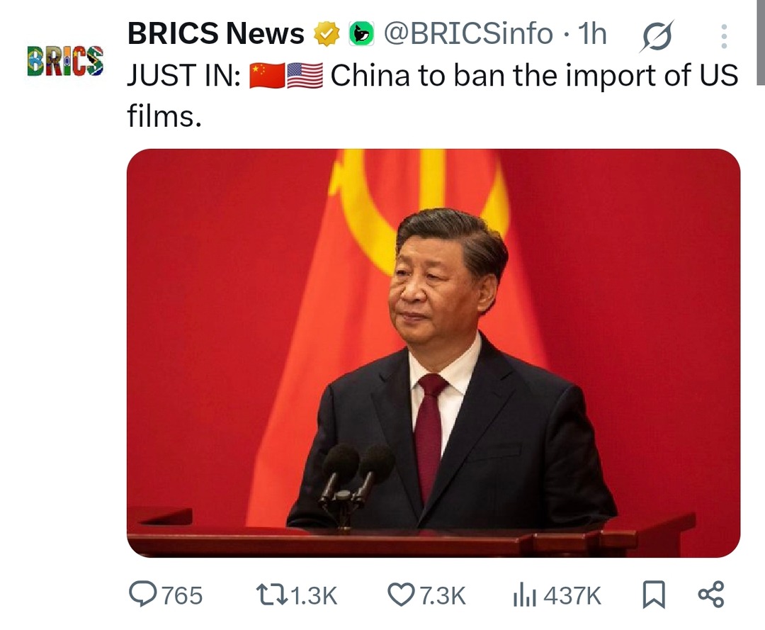 China bans US films, which means they finally watched Morbius - meme