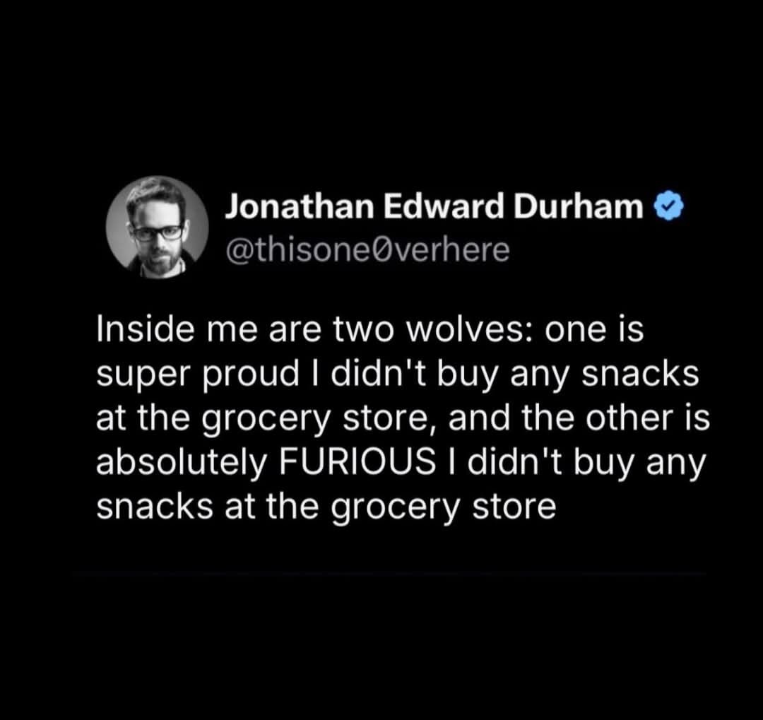 Two wolves - meme