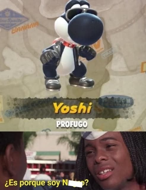 yoshi fugitivo porque lo discriminan - meme