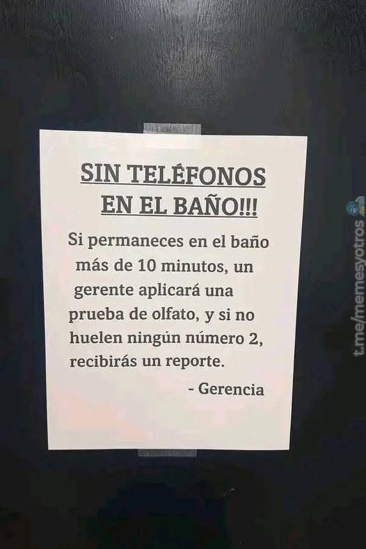 baño sin memes permitidos