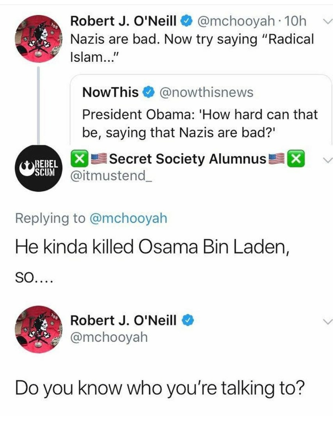 He's the guy that actually literally killed Bin Laden - meme