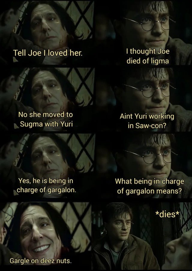 snape was a funny dude - meme