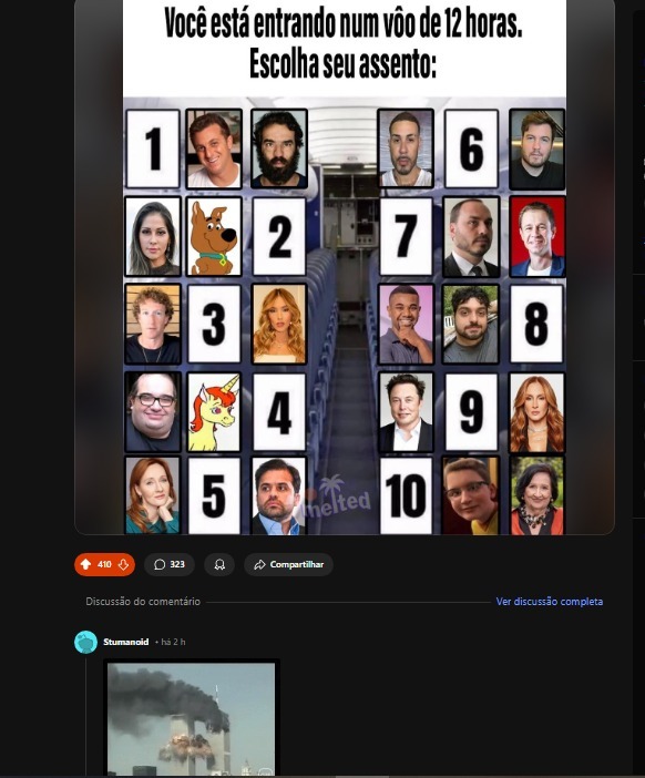 A vida é feita de escolhas - meme