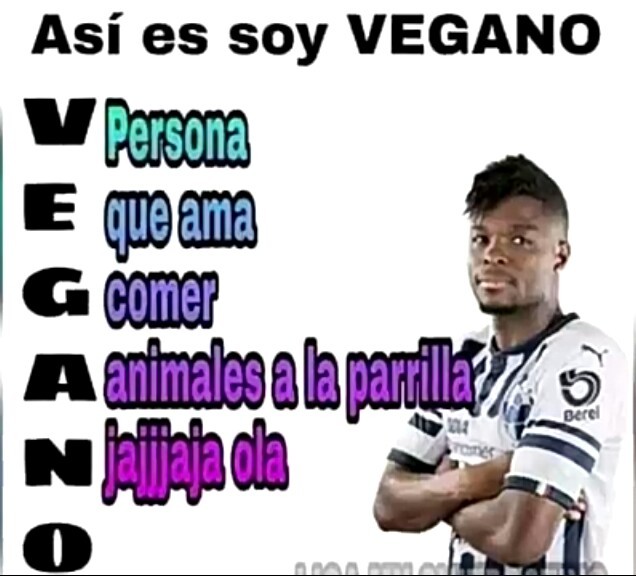 Así es soy vegano - meme