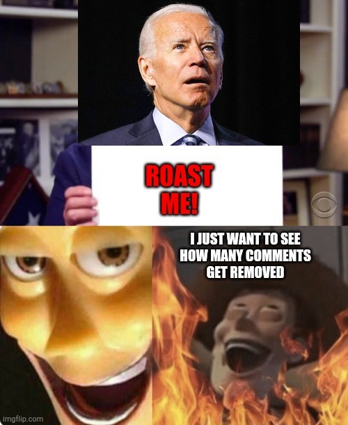 Roast Biden with gravy. - meme