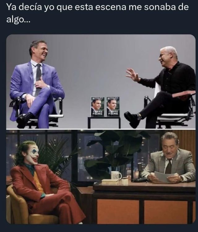 Pedro Sanchez modo joker - meme