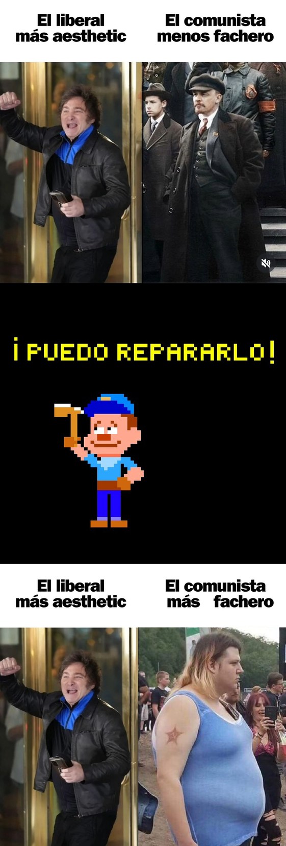 El chiste es que los comunistas creen que se bañan - meme