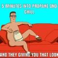 Hank Hill and his propane accessory