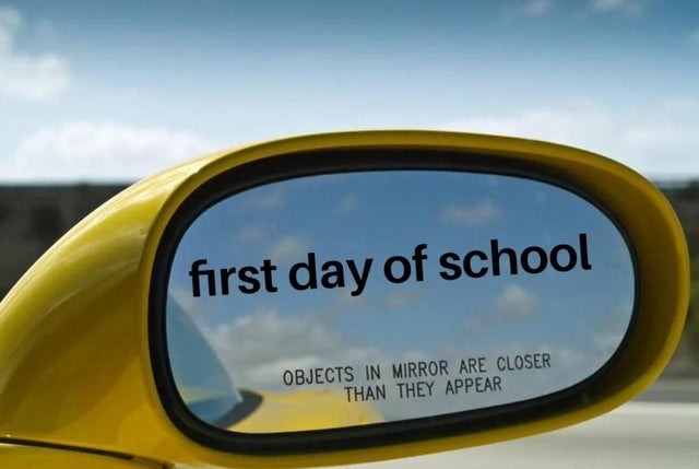 First day of school - meme