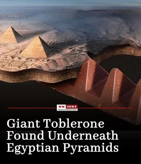 Pyramids? Nah bro, that was Toblerone storage - meme