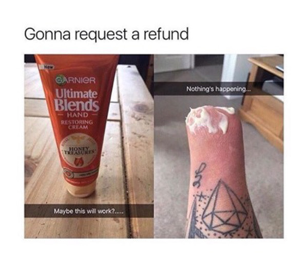 When the restore cream don't work  - meme