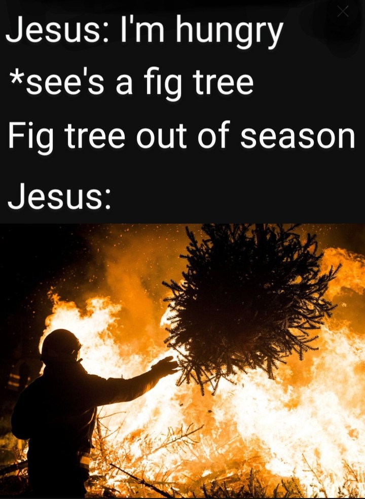 F that tree in particular - meme