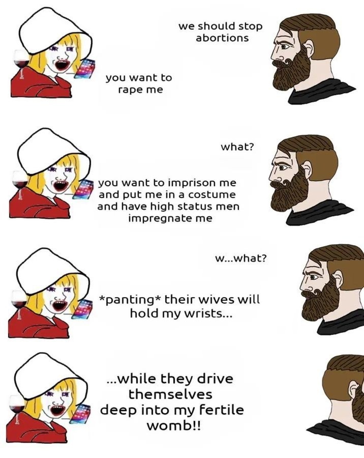 cannot have a coherent argument with these broads - meme