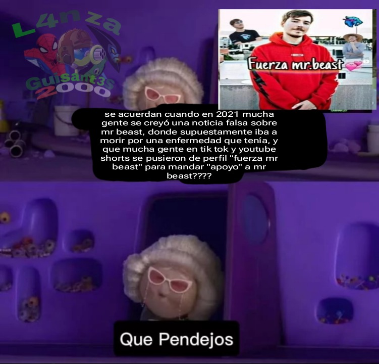 Que retrasados son los fans de mrbeast - meme