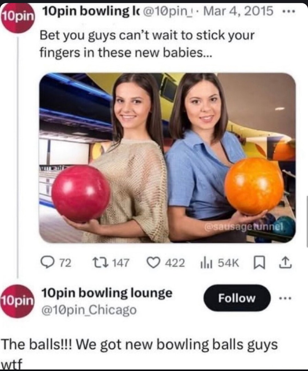 Bowling alley drops new heat - meme
