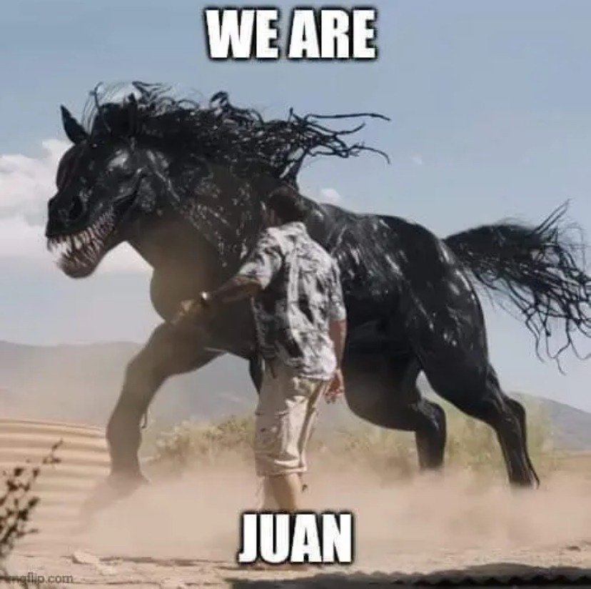 meme del caballo de venom 3