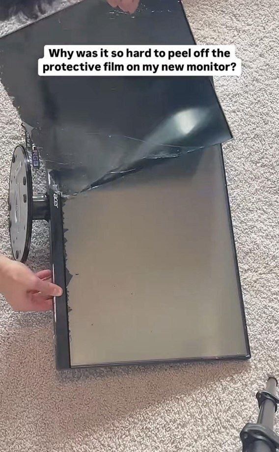 Me vs the protective film like it owes me money - meme