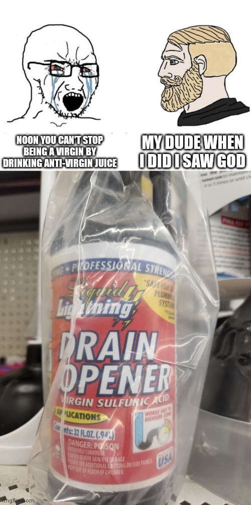 Anti-virgin juice - meme