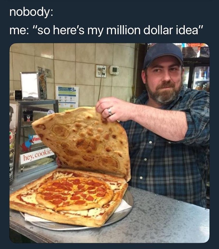 Pizza stonks - meme