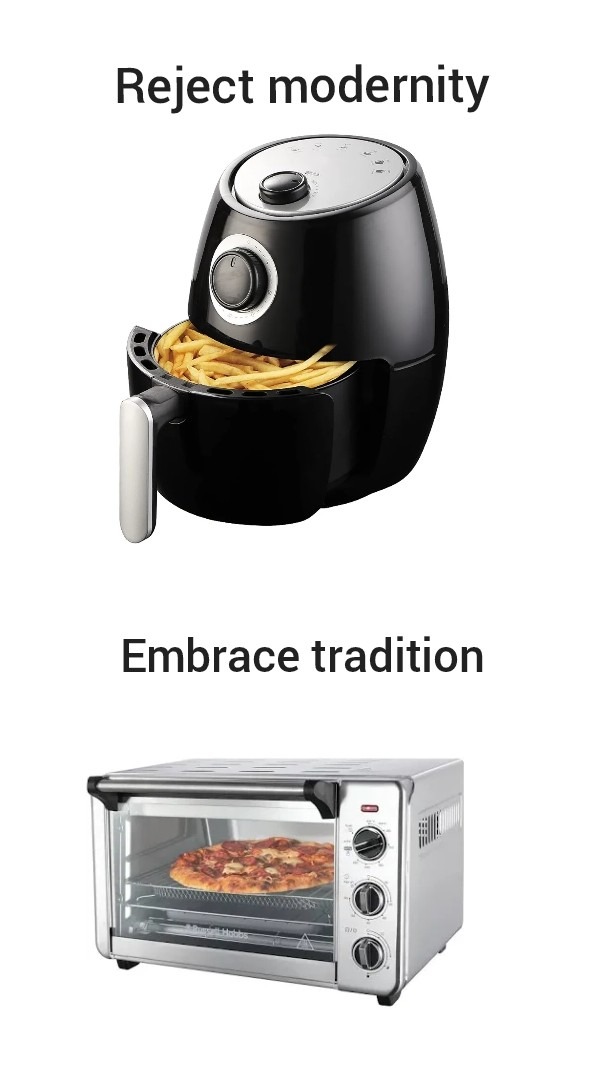 Air fryers are just rebranded convection ovens - meme
