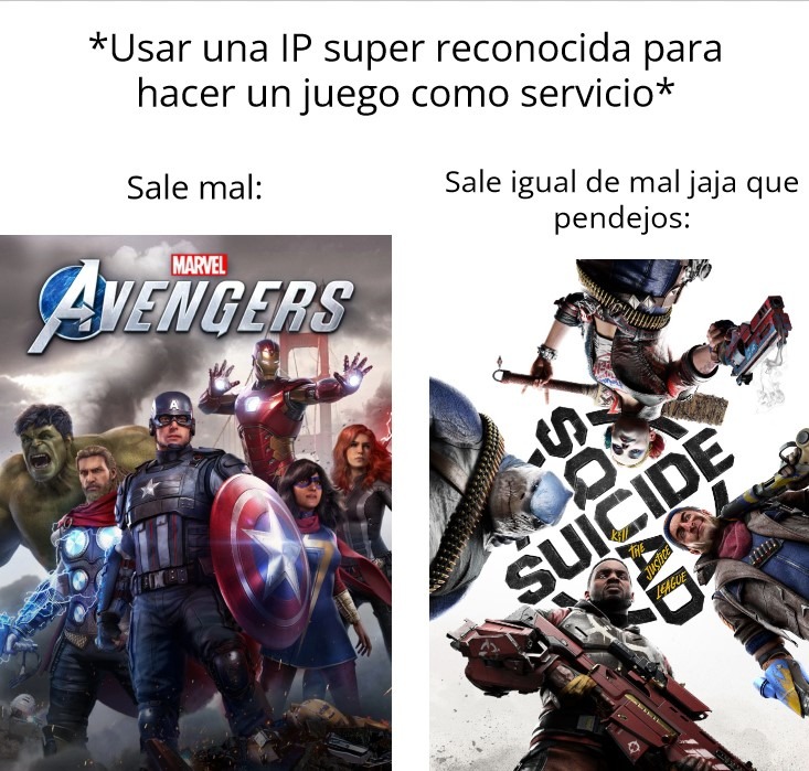 Nadie los manda a hacer juegos tan malos - meme