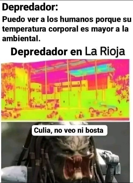 Depredador en la rioja - meme