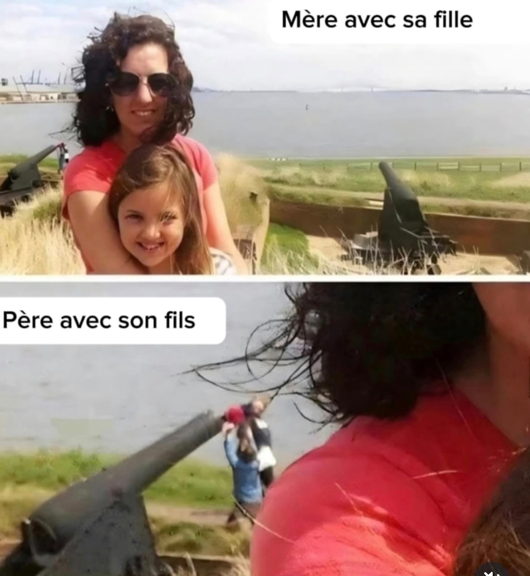 Relation mère-fille vs père-fils : deux mondes, une gifle d'écart - meme