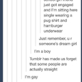 3rd comment owns a pug shirt and hamburger underwear.