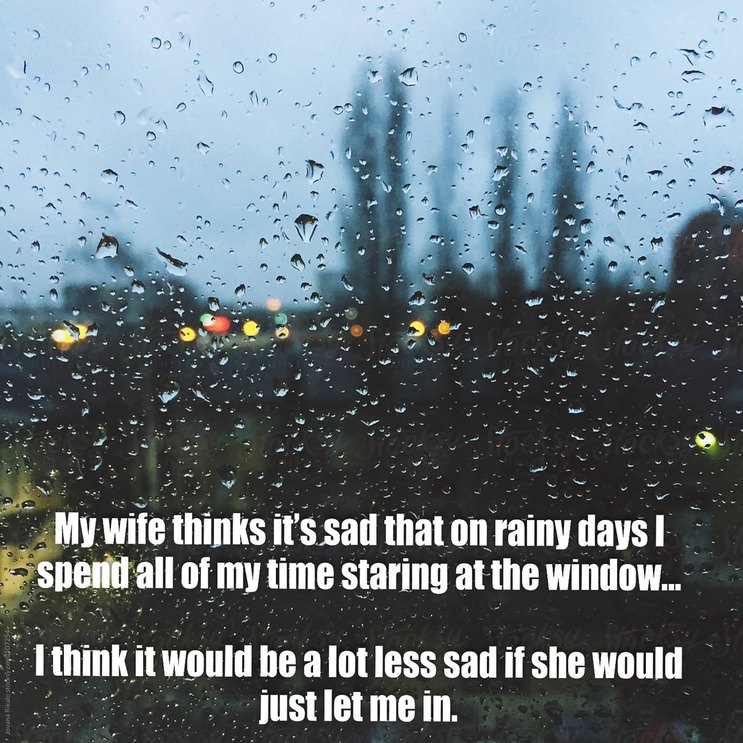 stormy weather just can’t get my poor self together… - meme