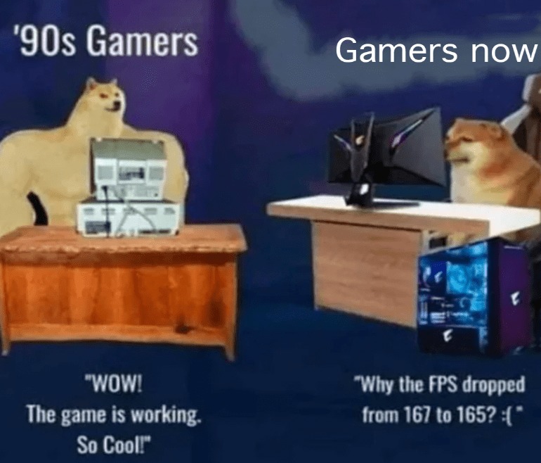 90s gamers - meme