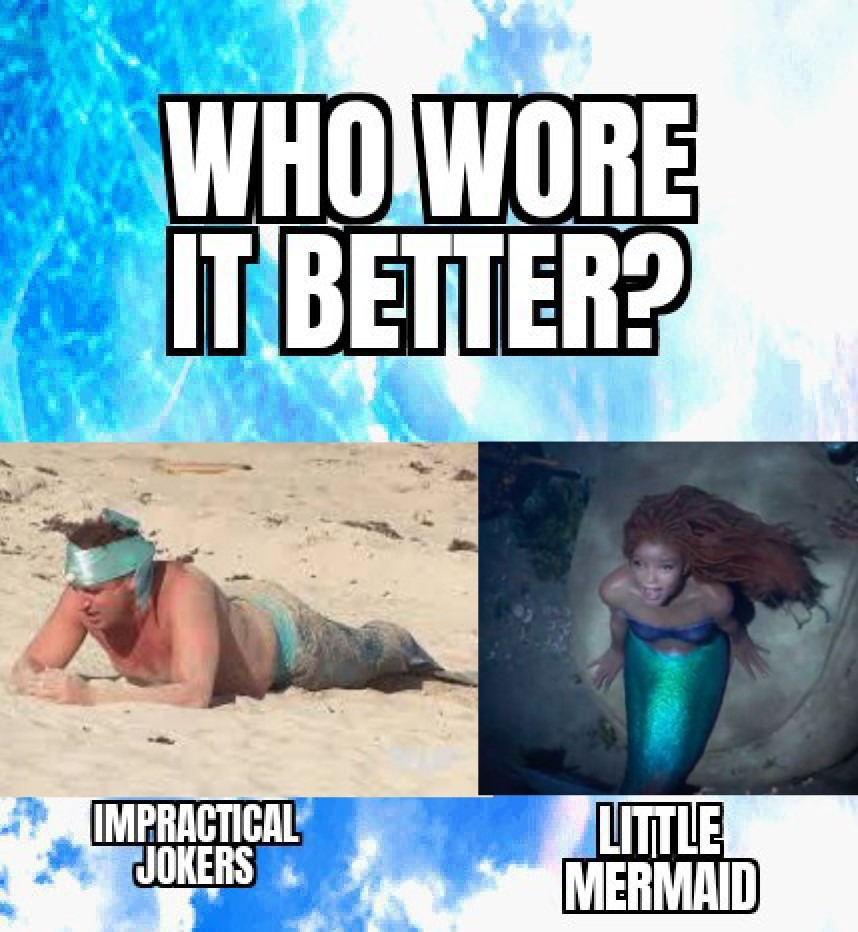 funny mermaid meme