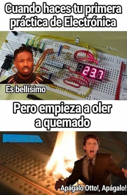 cuando tu primera PC es preciosa pero empieza a quemarse - meme