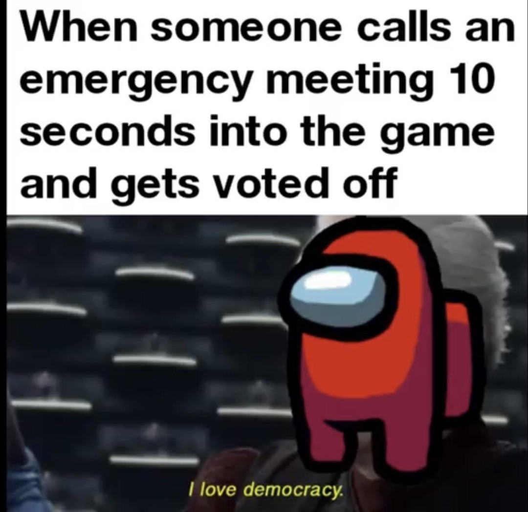 Among Us Meetings - meme
