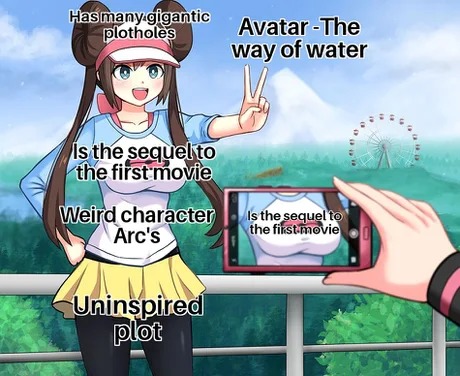 Avatar 2 in a nuthsell - meme