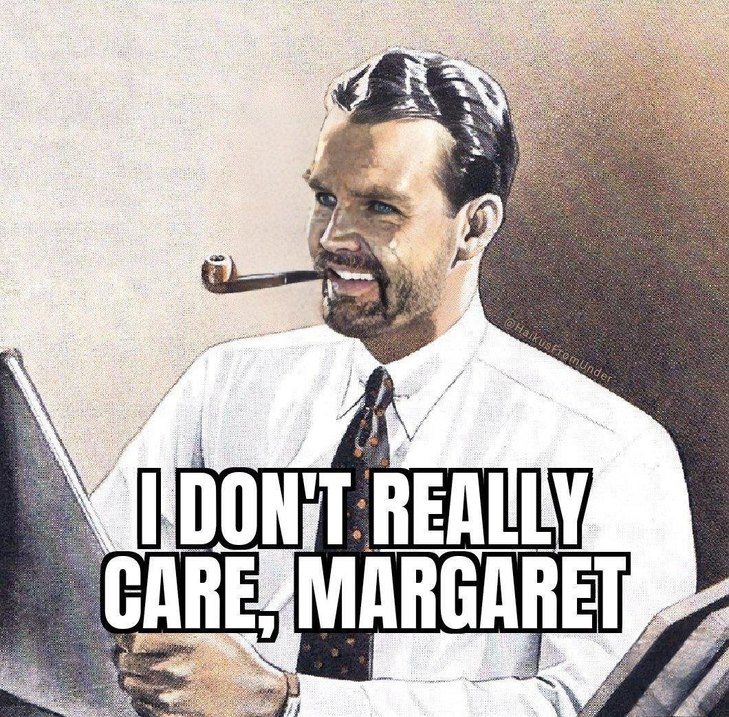 J.D. Vance has zero fucks - meme