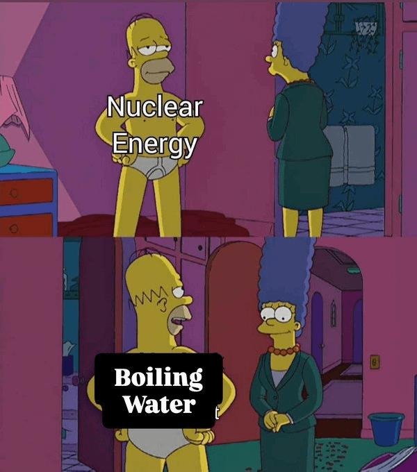 We built nuclear reactors to make tea - meme