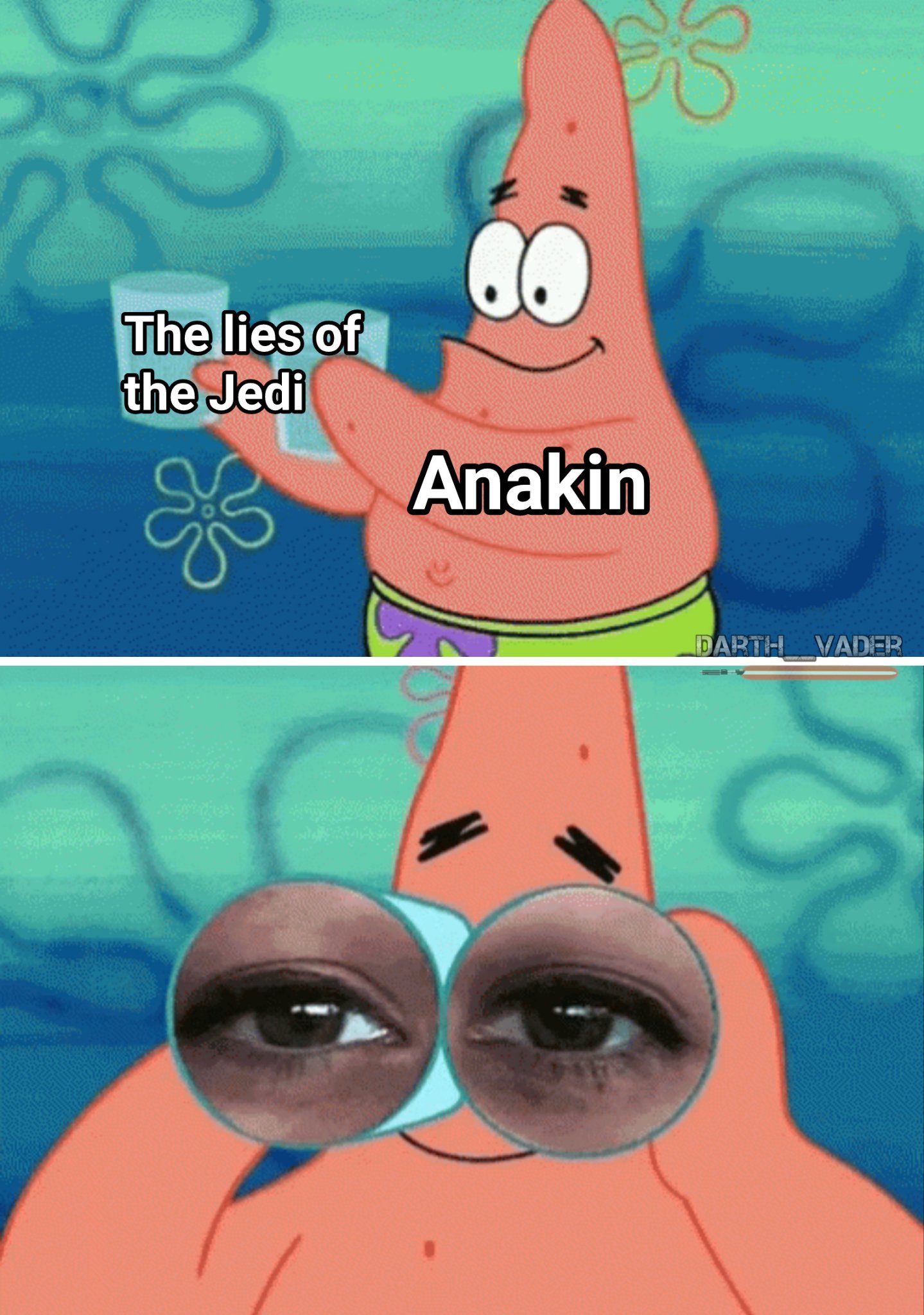 I see through the lies of the Jedi - meme