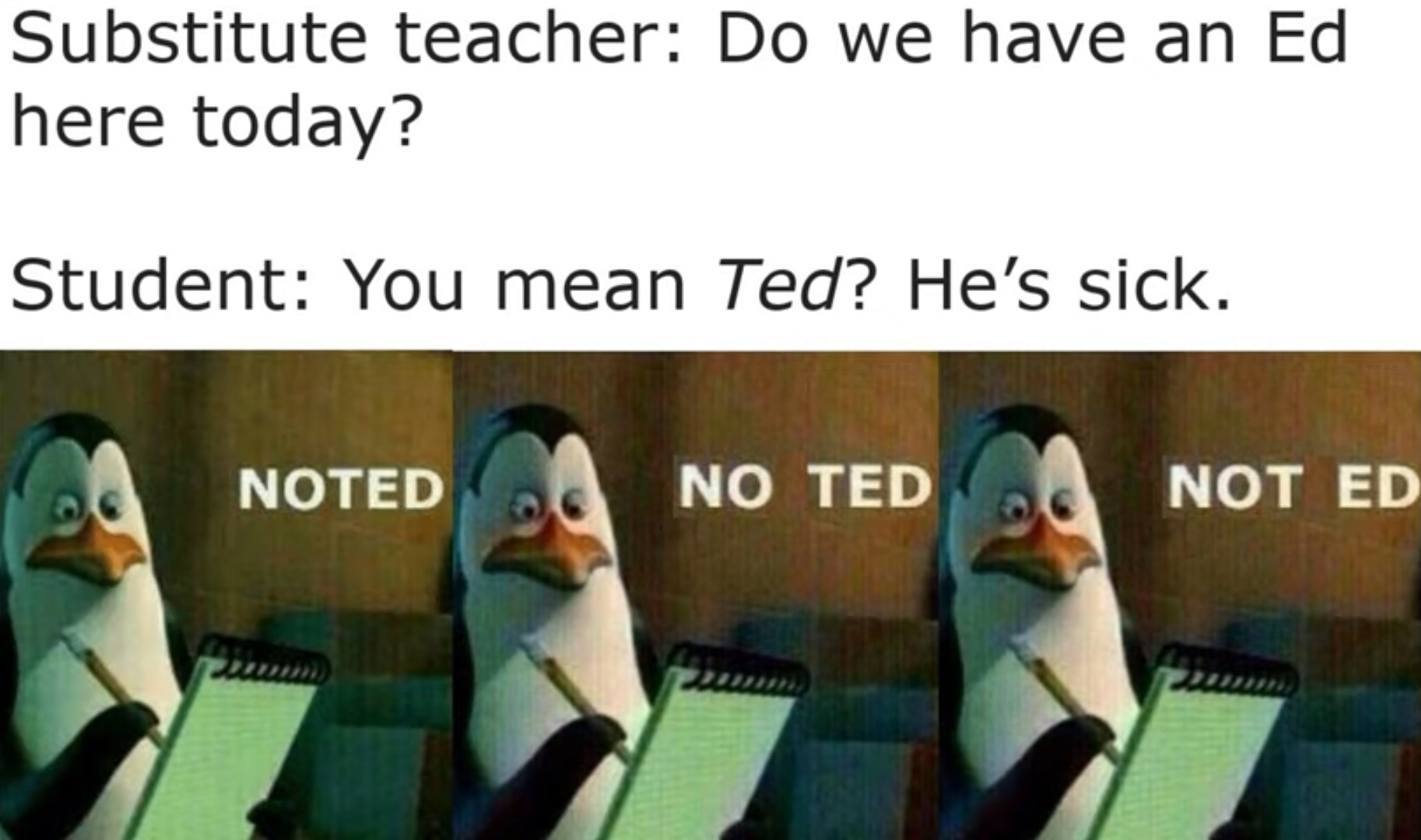 Not ted - meme