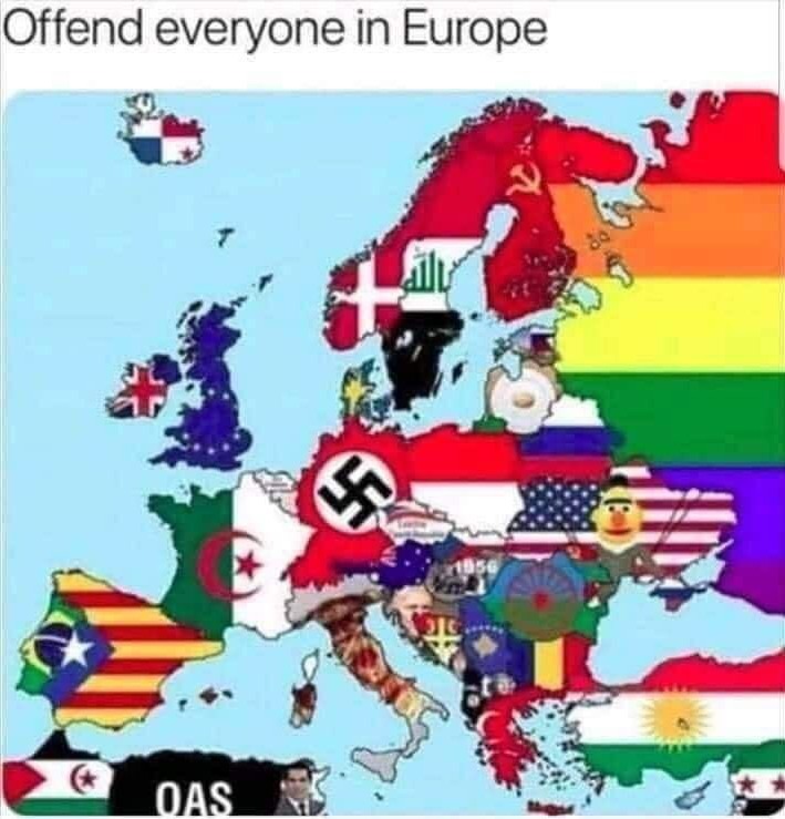 Ofender a toda Europa - meme