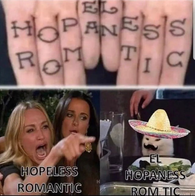 hopeless romantic - meme