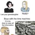 Guys with the time machine
