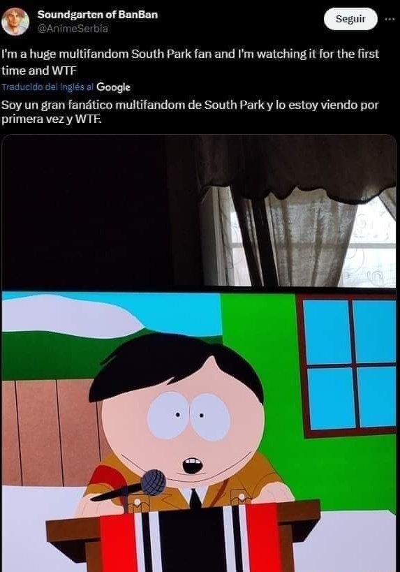 Fans de south park descubren el humor de south park - meme