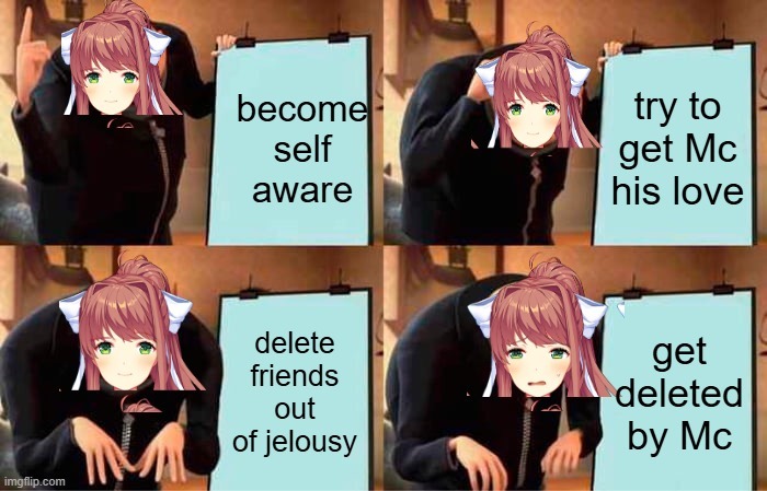 Monika her plan - meme