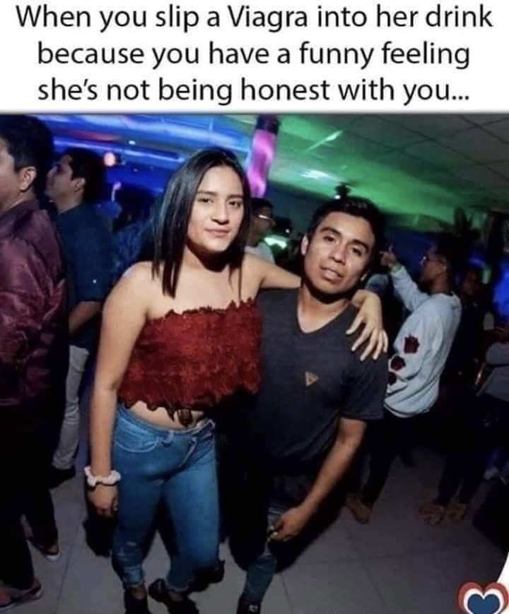 Maybe she’s just smuggling a banana into the club - meme